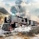 Железная дорога с подсветкой, звуковыми эффектами и парогенератором HS 8019 A