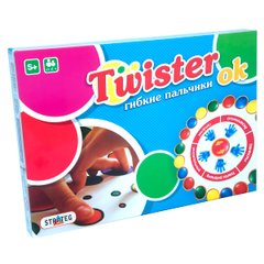 Розважальна гра твістер Strateg Twister Ok гнучкі пальчики російською мовою (91)