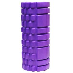 Ролик для йоги масажний (спина та ніг) OSPORT 14*33см Фіолетовий