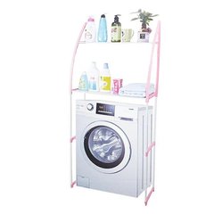 Полка-стеллаж для стиральной машины скошенная Розовая