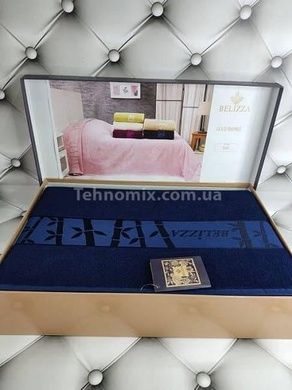 Простынь Belizza Gold lacivert 200х220см Бамбук
