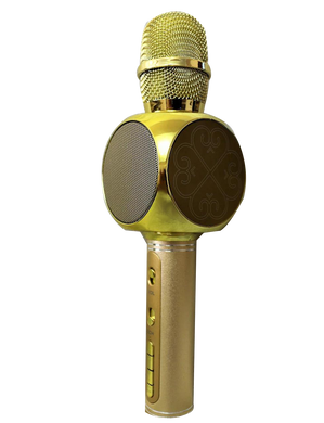 Беспроводной Bluetooth микрофон для караоке YS-63 Золотистый