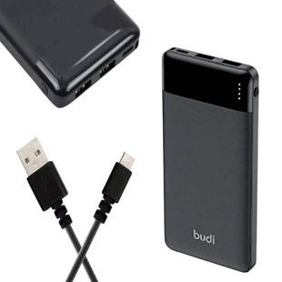 Power Bank 10000mAh Budi 37w/2,1A Чорний