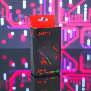 Миша провідна комп'ютерна з підсвічуванням JEDEL M80 Чорна