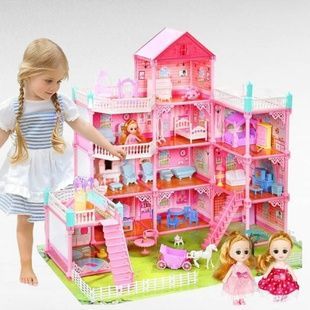 Кукольный домик игровой 5-ти уровневый Princess Home Розовый