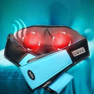 Масажер для шиї та плечей Shiatsu + Heat HoMedics Чорний з блакитним
