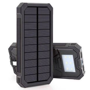 Power Bank з ліхтариком та сонячною панеллю Solar 50000mAh 5V 200ma Чорний
