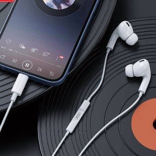 Наушники проводные с микрофоном XO EP76 Original Series 4 Generation Cracked lightning Белые