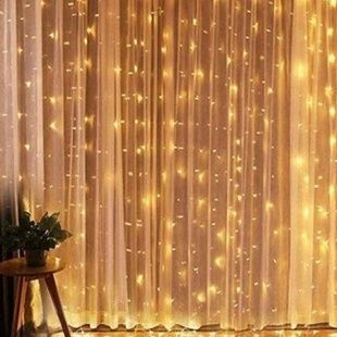 Гірлянда штора внутрішня 280LED 3*3м Тепле світло