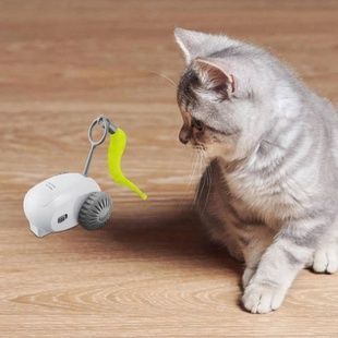 Іграшка для тварин акумуляторна USB Cat teaser Біла