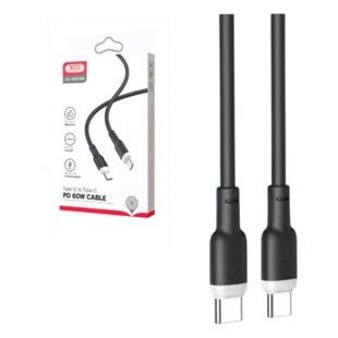 Кабель XO NB208B Liquid Silicone Data Type-c to Type-c 60W Черный