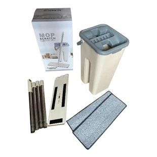 Комплект для прибирання швабра з відром 4л Easy Mop Сірий