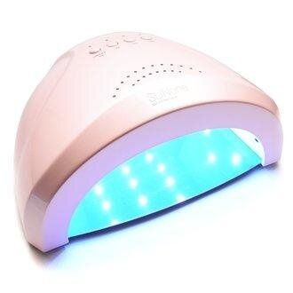 Гібридна лампа Sun One для сушіння нігтів UV / LED 48w, матова рожева