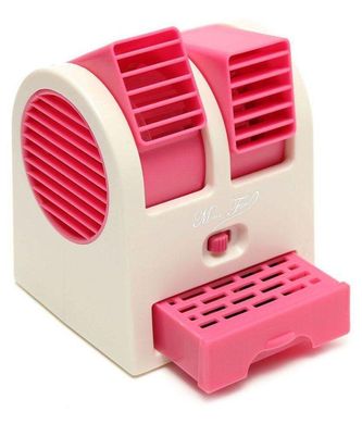 Настільний міні кондиціонер Conditioning Air Cooler USB рожевий