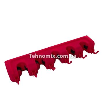Органайзер тримач для швабри та щіток HMD Рожевий