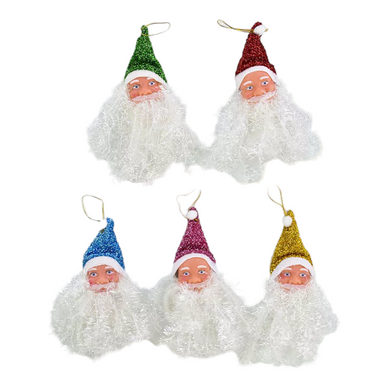 Новогодняя подвеска Дед Мороз упаковка 12шт Разноцветный