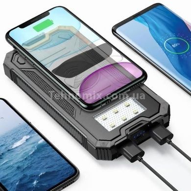 Power Bank з ліхтариком та сонячною панеллю Solar 50000mAh 5V 200ma Чорний