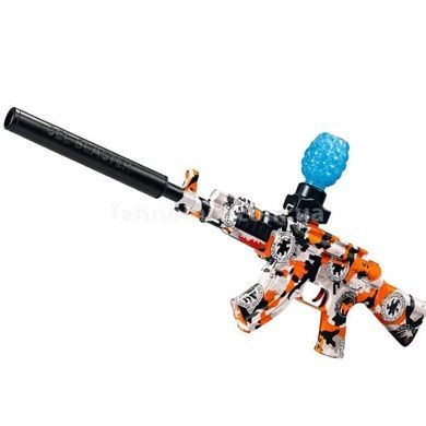 Автомат з орбізами, заряджання USB Water gun WH10-2 Графіті Помаранчевий