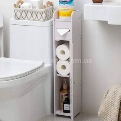 Полка стеллаж пластиковая в ванную PK-01 (80*15*15см) Белая