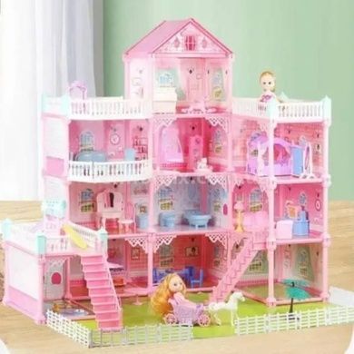 Іграшковий ляльковий будиночок 5-ти рівневий Princess Home Рожевий
