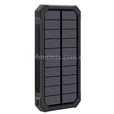Power Bank з ліхтариком та сонячною панеллю Solar 50000mAh 5V 200ma Чорний
