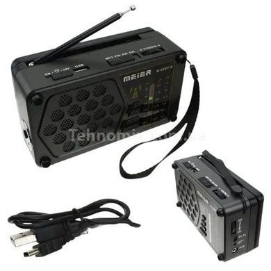 Радио с аккумулятором M-1062 Черное