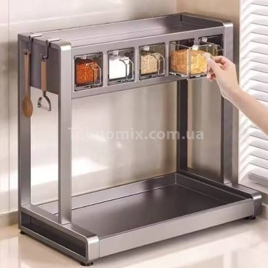 Стеллаж кухонный сушилка для посуды 55см kitchenware PM-24-1-5 Черный