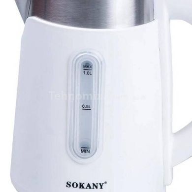 Электрочайник 1200W 1л Sokany SK-09016 Белый