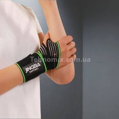 Бандаж на запястье Bracers XL-920 Черный с зеленым