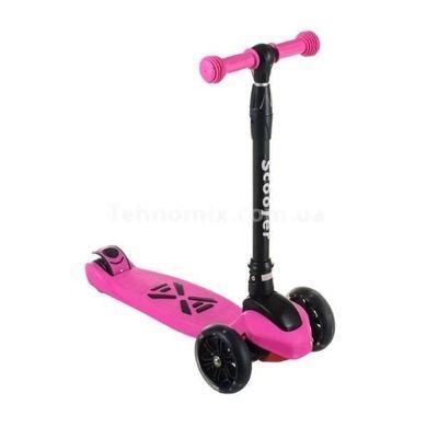 Самокат чотириколісний складаний pu колеса 13см Smart Scooter Рожевий