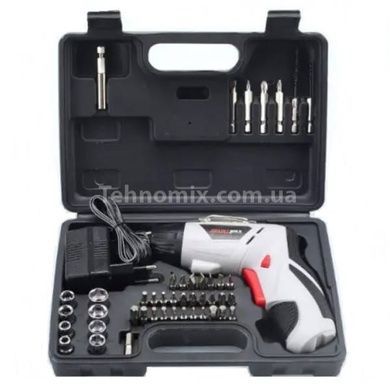 Викрутка акумуляторна + насадки у валізі 4.8v RD00-35