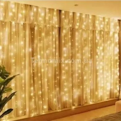Гірлянда штора внутрішня 280LED 3*3м Тепле світло