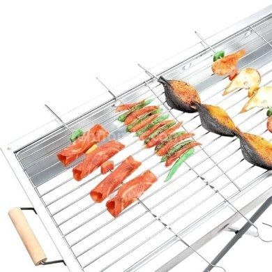 Мангал переносной с ручками и складными ножками BARBECUE TRAY 770SS MD-008 8009