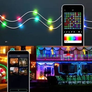 Гирлянда Капля росы с приложением APP Bluetooth (USB) длинна 10м + пульт SFK-04