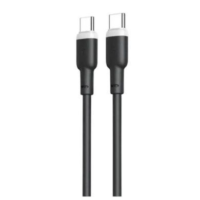 Кабель XO NB208B Liquid Silicone Data Type-c to Type-c 60W Чорний