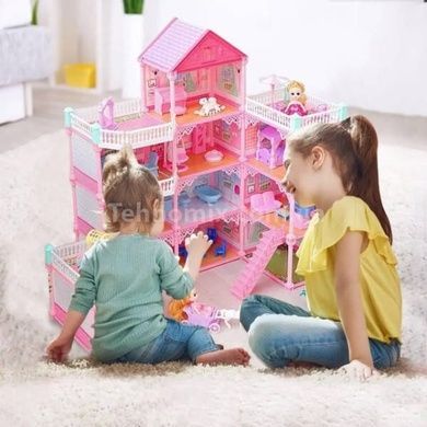Іграшковий ляльковий будиночок 5-ти рівневий Princess Home Рожевий