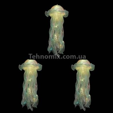 Декор светящийся Медуза на батарейках Jellyfish lamp AND HA-113 Желтая