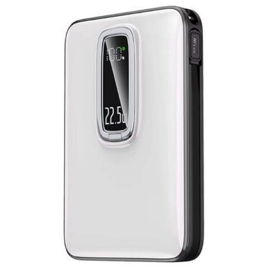 Power Bank із швидкою зарядкою 22.5W, MagSafe, вбудованим кабелем та підставкою 10000mAh MP102 Білий
