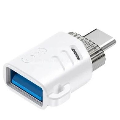Адаптер перехідник XO NB256B USB-A female to Type-c Білий