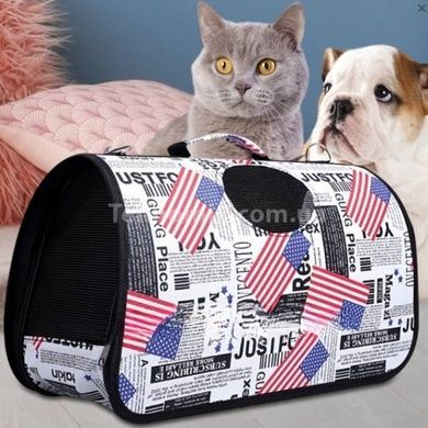 Сумка-перенесення для тварин White paws For Friends 42х25см Біла USA