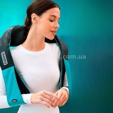 Масажер для шиї та плечей Shiatsu + Heat HoMedics Чорний з блакитним