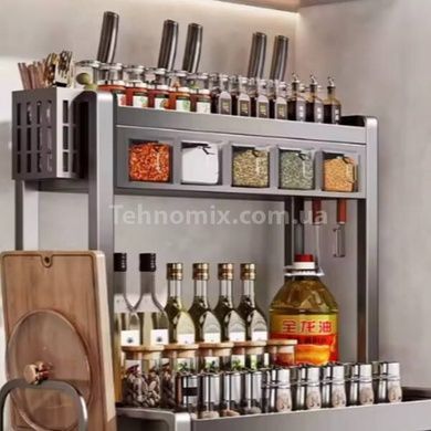 Стеллаж кухонный сушилка для посуды 55см kitchenware PM-24-1-5 Черный