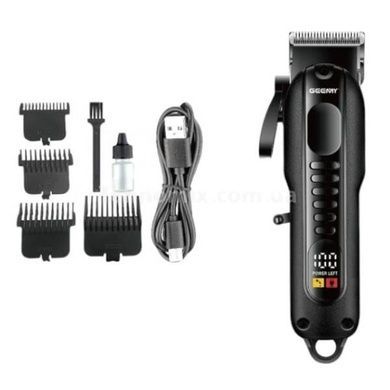Машинка для стрижки волос аккумуляторная Geemy GM-8040 Черная