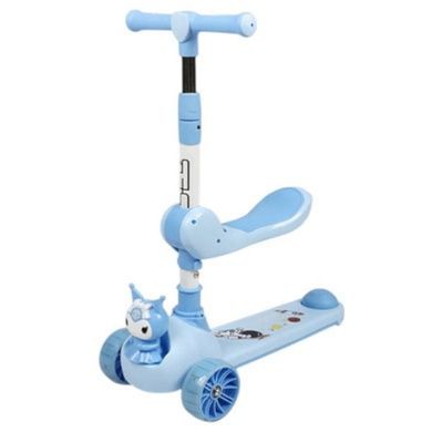 Самокат детский трехколесный с сидением Skyper KR-928/06 Голубой