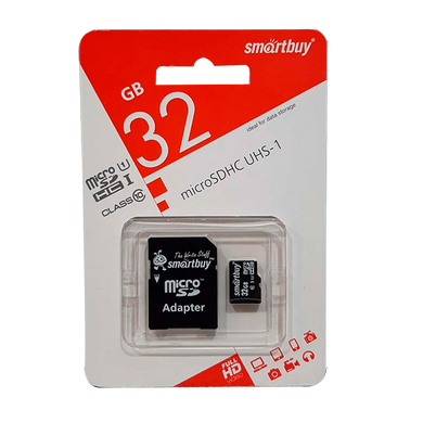 Карта пам'яті SmartBuy 32 GB class 10 із адаптером