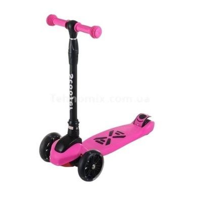 Самокат чотириколісний складаний pu колеса 13см Smart Scooter Рожевий