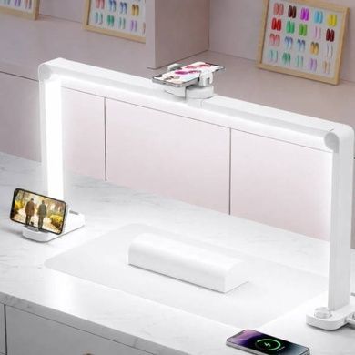 Лампа настольная салонная бестеневая для мастеров маникюра и педикюра LED F-800E Белая