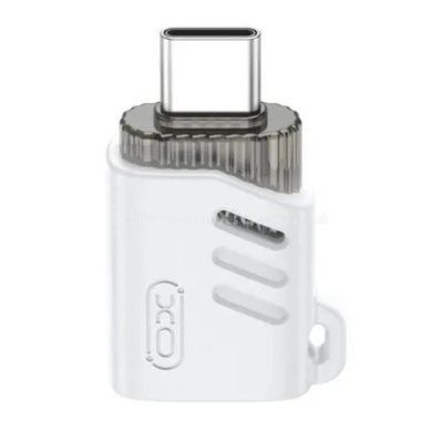 Адаптер перехідник XO NB256B USB-A female to Type-c Білий