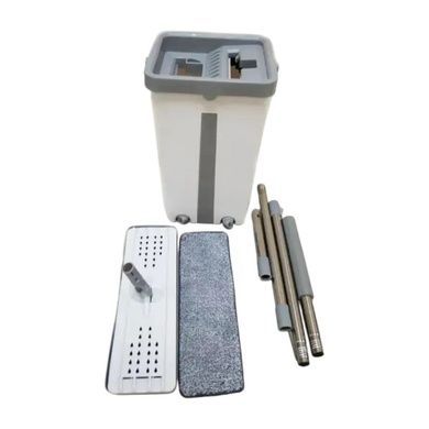 Комплект для прибирання швабра з відром 4л Easy Mop Сірий