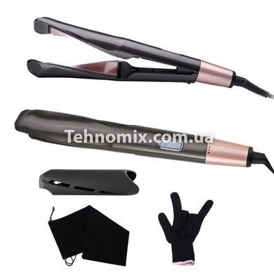 Спиральный выпрямитель для волос Curl & Straight 2в1 Черный